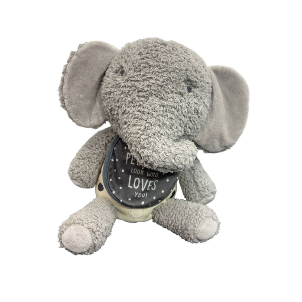 Hallmark Recordable PeekABoo Pals Gray Elephant Plush RECORDS YOUR VOICE for pla
